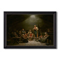 Low Church Devotion 1848 Adolph Tidemand Custom Framed Canvas