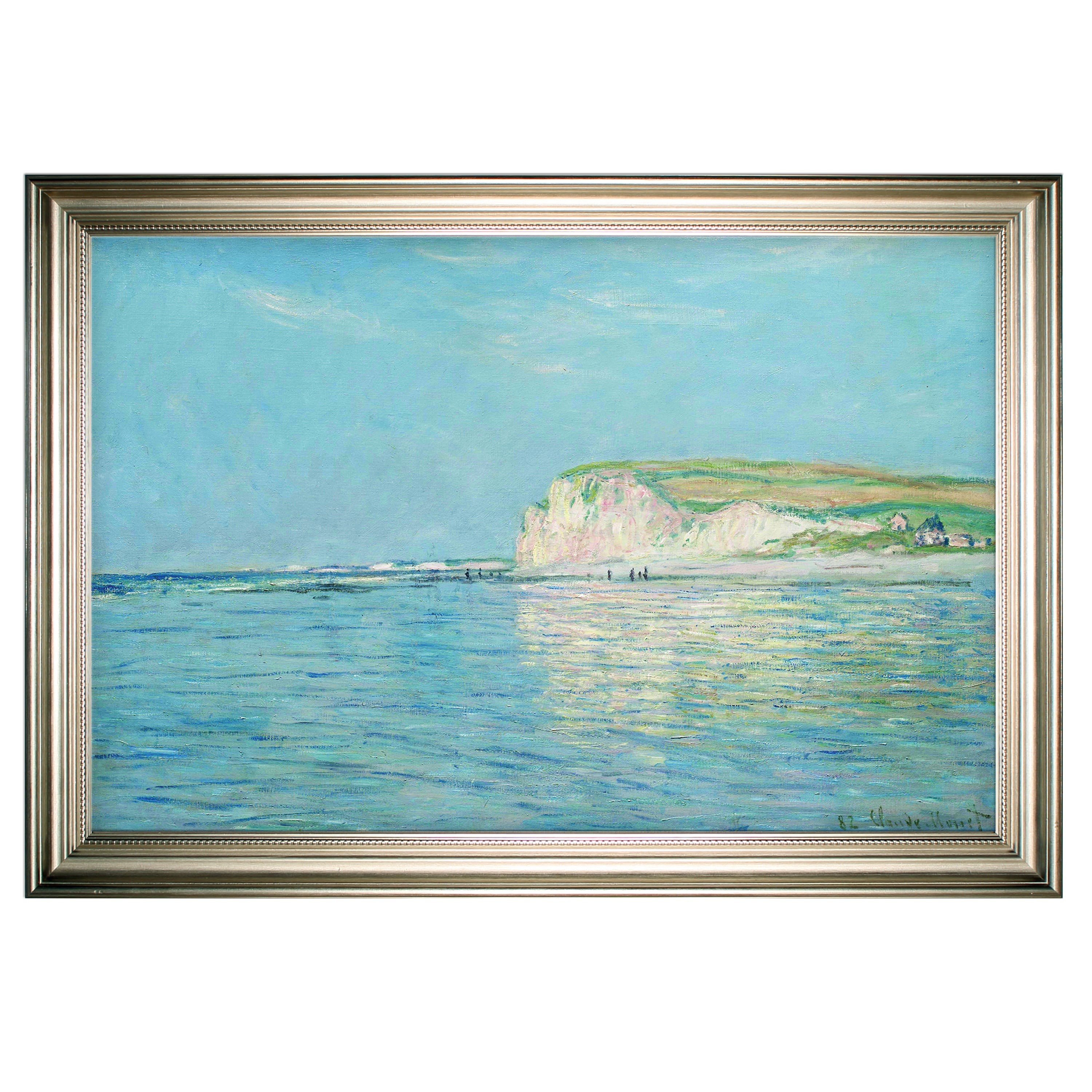 Low Tide Claude Monet Silver Frame