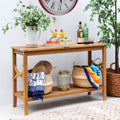 Havenside Home Lowell Teak Patio Console Table