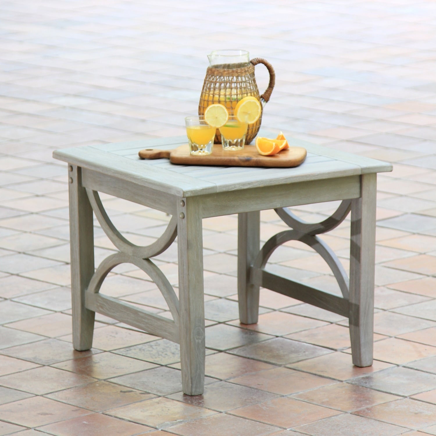 Havenside Home Lowell Teak Patio Side Table