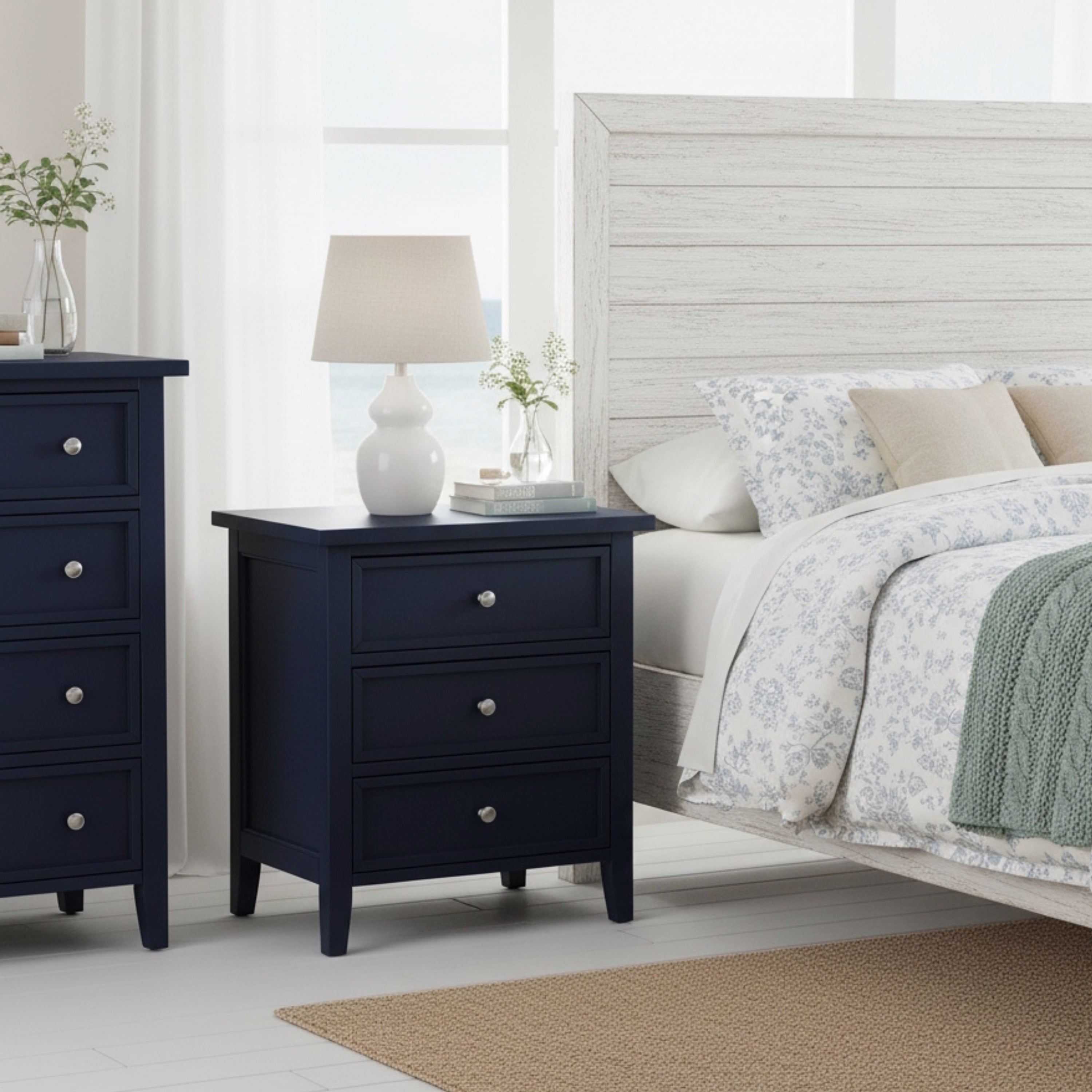Luca 3 Drawer Nightstand Bedroom Furniture