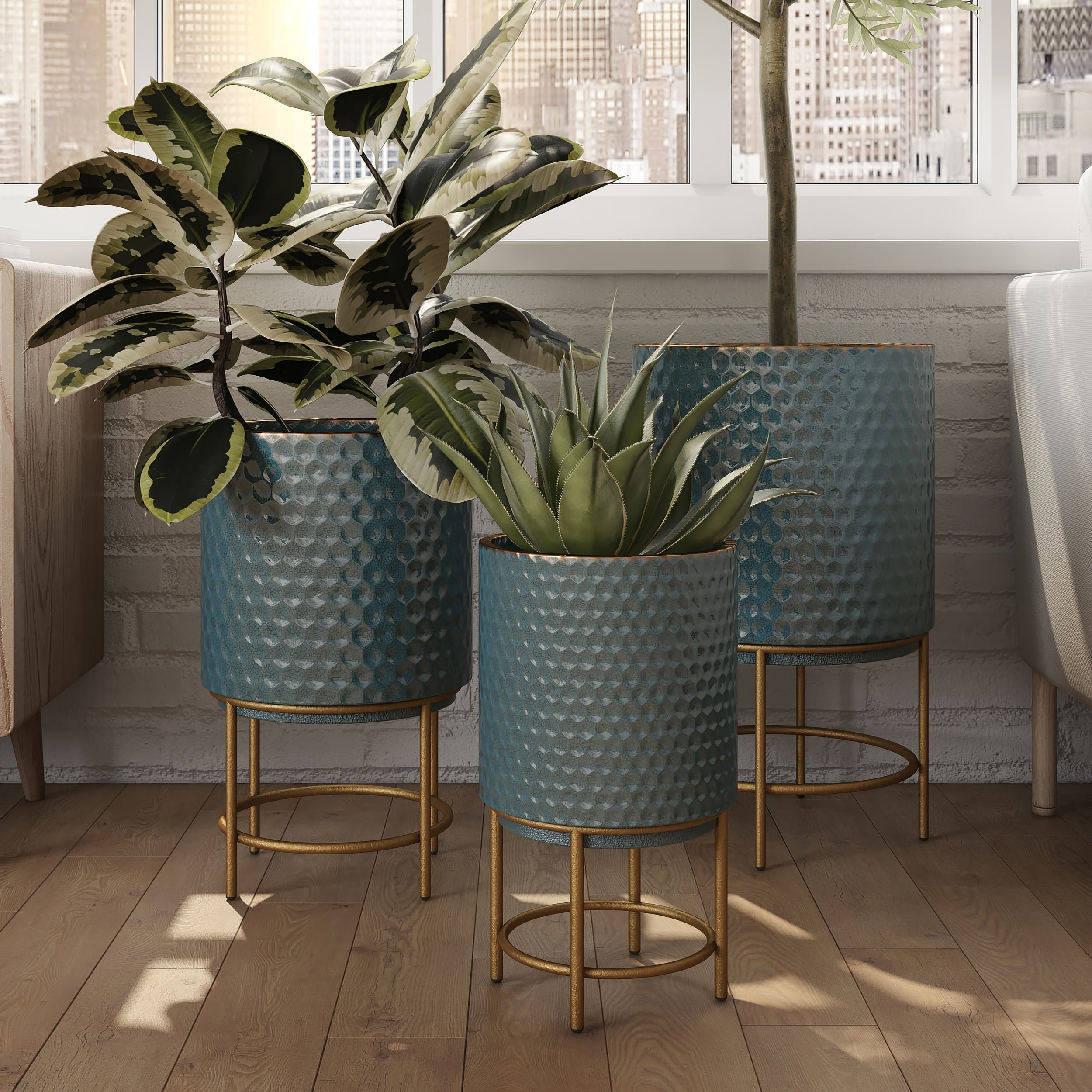 Luca Modern Planters Set Of 3