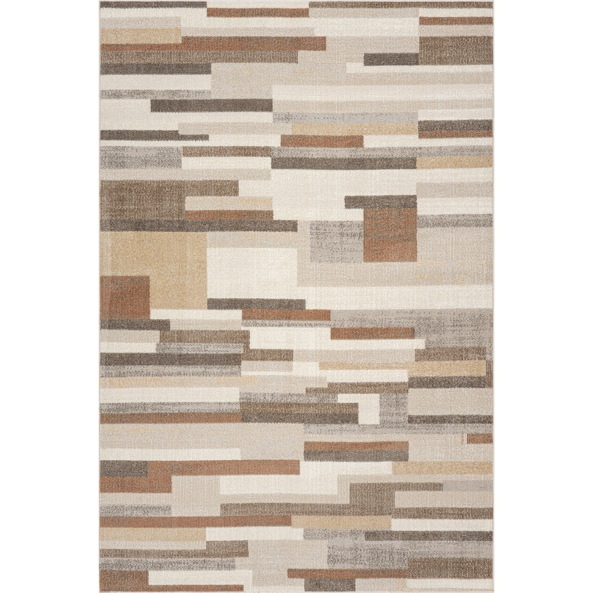 Lucasta Rustic Abstract Washable Area Rug