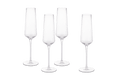 Lucent Champagne Glasses, Set of 4