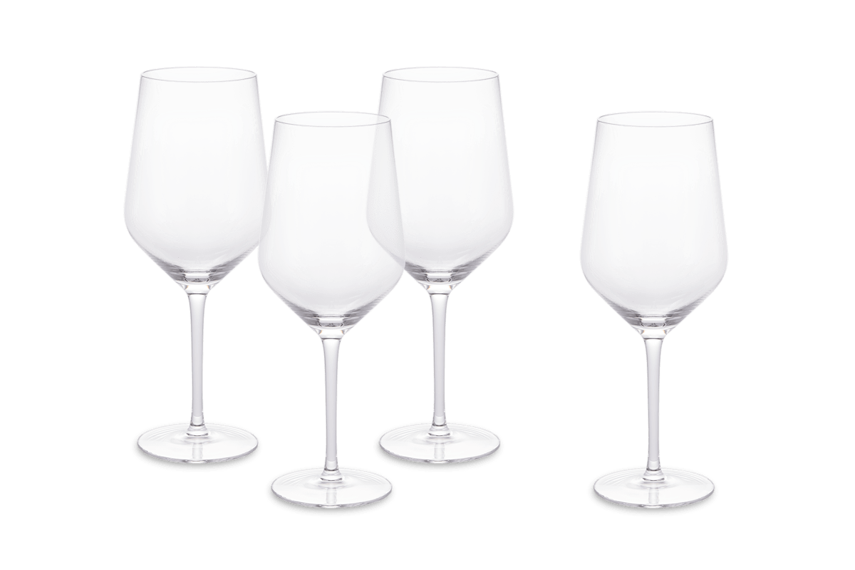 Lucent Red Wine Glasses, Set of 4