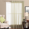 Lucerne Wanda Pleat Back Tab Patio Curtain Panel 104 X 84
