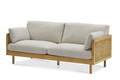 Lucia Cane Sofa, White Wash