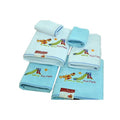 Lucia Minelli Kids Embroidered Fun Park Design 6 Piece Soft Turkish Cotton Towel Set