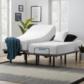 Lucid Comfort Collection 12 Inch Queen Size Gel Memory Foam Mattress With L300 Adjustable Bed Base
