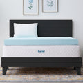 Lucid Comfort Collection 4 Inch Surecool Gel Infused Memory Foam Mattress Topper