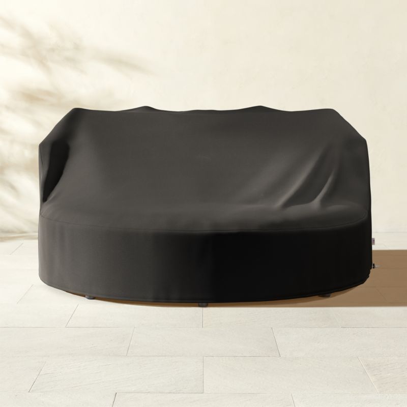 Lucie White Boucle Upholstered Outdoor Daybed