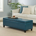 Lucinda Faux Leather Storage Bench