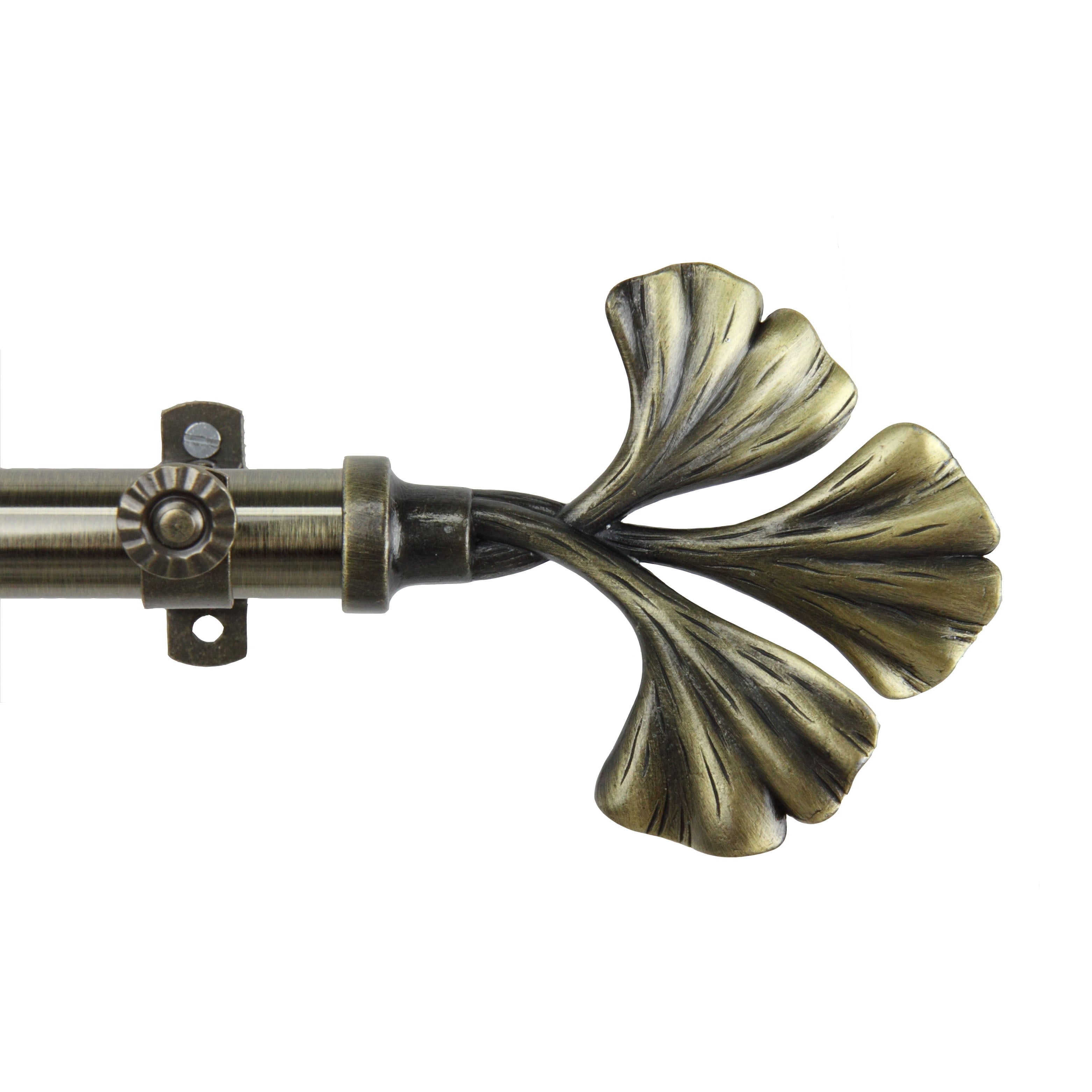 Instyledesign Luck Adjustable Antique Brass Curtain Rod