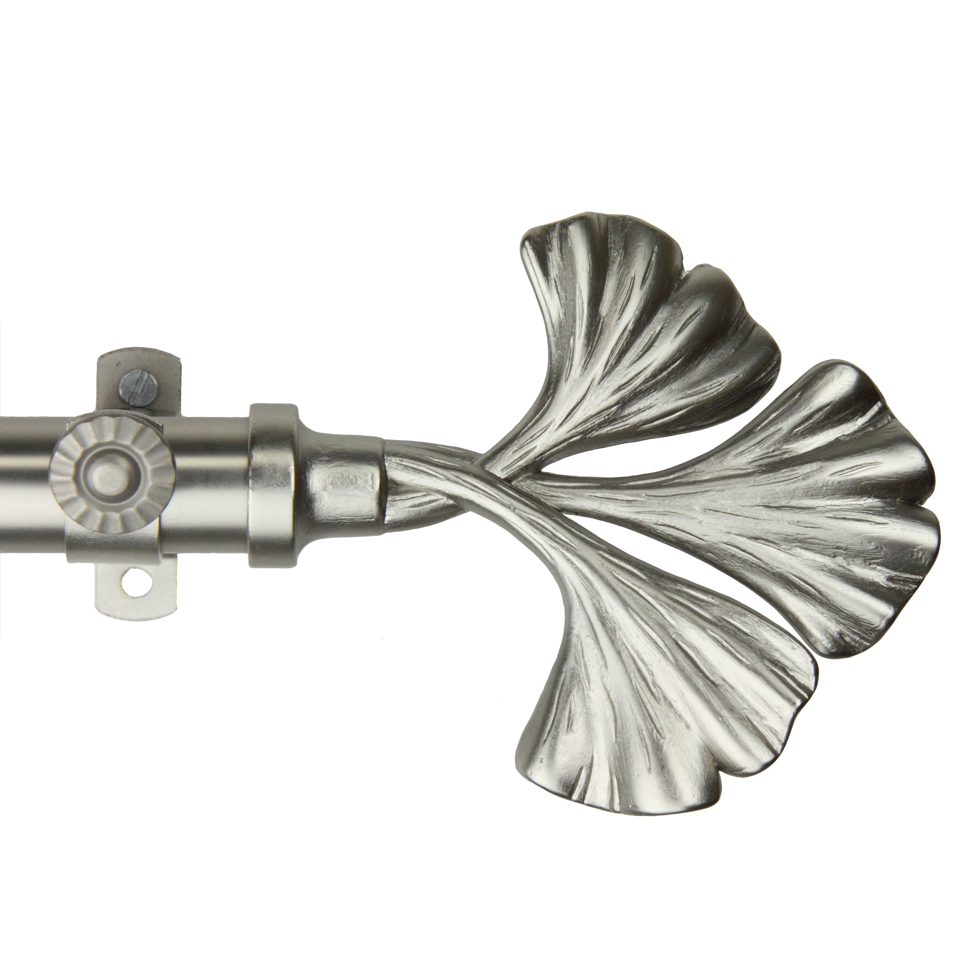Instyledesign Luck Adjustable Satin Nickel Curtain Rod