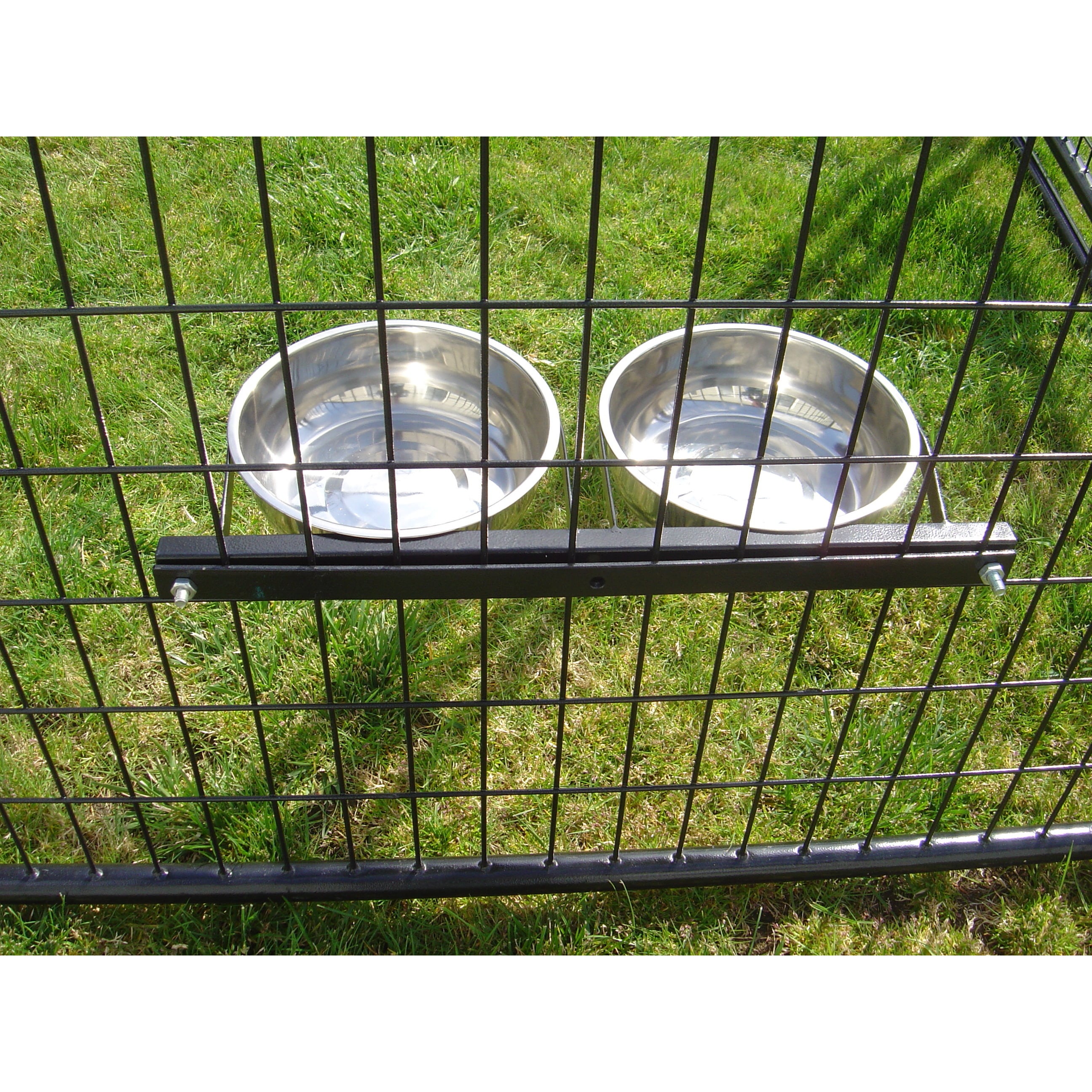 Lucky Dog 8 Inch Stationary 2 Bowl System