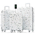 Luggage Set Of 3 20 Inch With Usb Port Airline Certified Carry On Luggage Abs Pc Hard Shell Luggage With Spinner Wheels