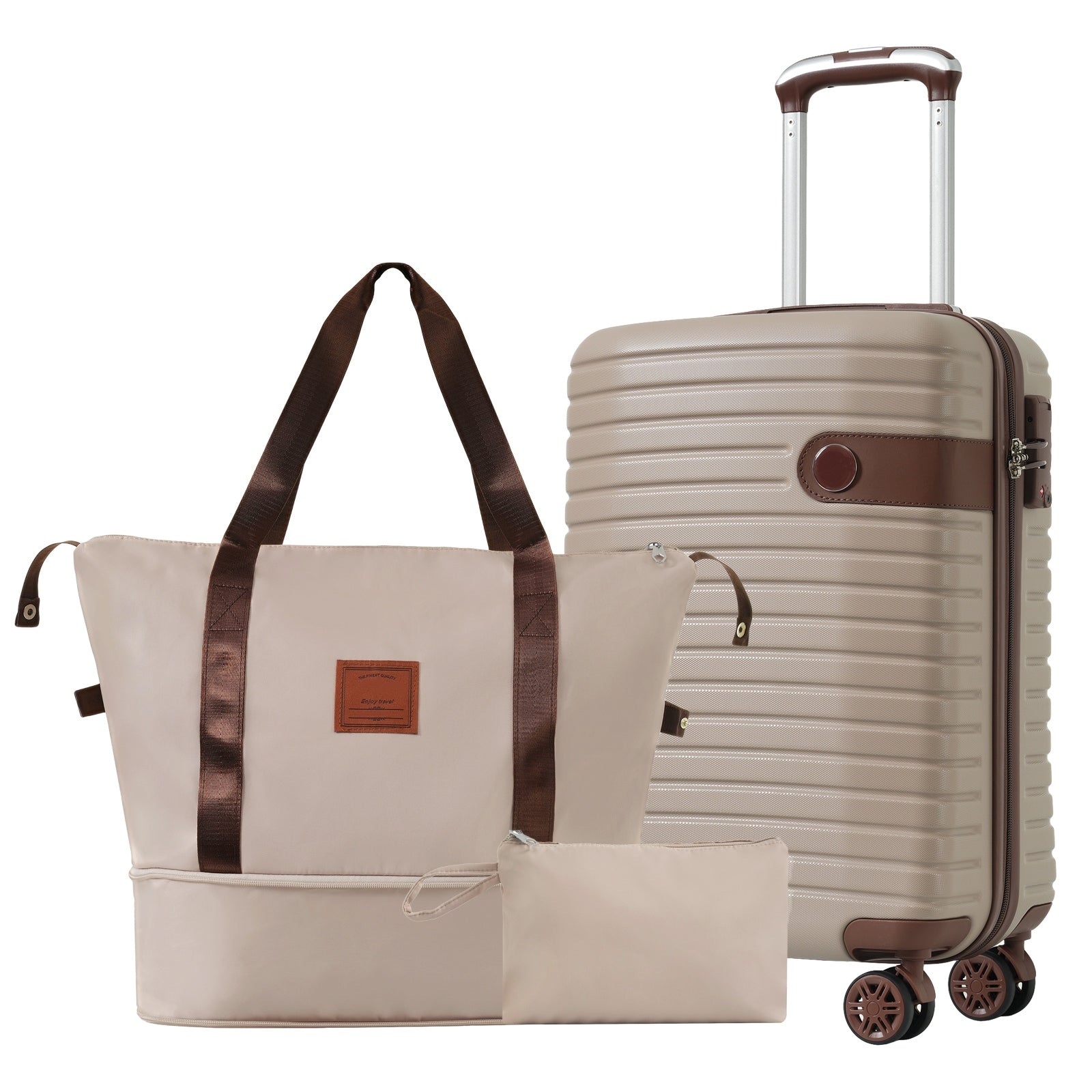 Luggage Sets 3 Piece Carry On Luggage 22X14X9 Airline Approved Lightweight Hardshell Abs Suitcases With Wheels 20 Inch