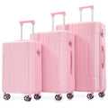 Luggage Sets 3 Piece Hard Shell Abs Lightweight Durable Suitcases With Double Spinner Wheels 20 24 28 Inch