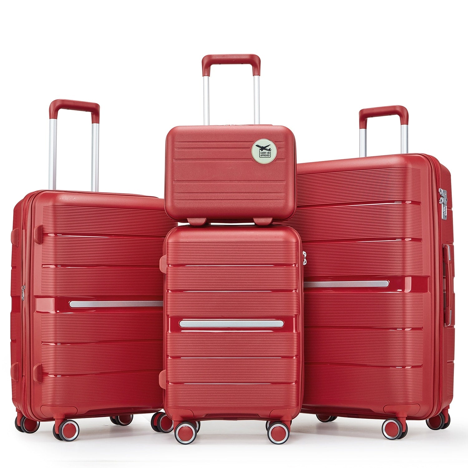 Luggage Sets 4 Piece 14 20 24 28 Pp Lightweight Durable Expandable Suitcase