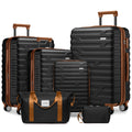Luggage Sets 6 Piece With Duffel Bags Hardside Expandable Suitcases With Spinner Wheels Tsa Lock
