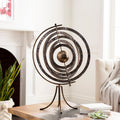Luisa Antiqued Metal Glass Orbital Decorative Object 19 X 12 X 29