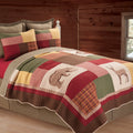 Luke Patchwork Rustic Cotton Quilt Shams Not Included