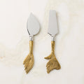 Lula Stainless Steel and Brass Salad Servers
