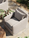 Orlena Outdoor Swivel Chair