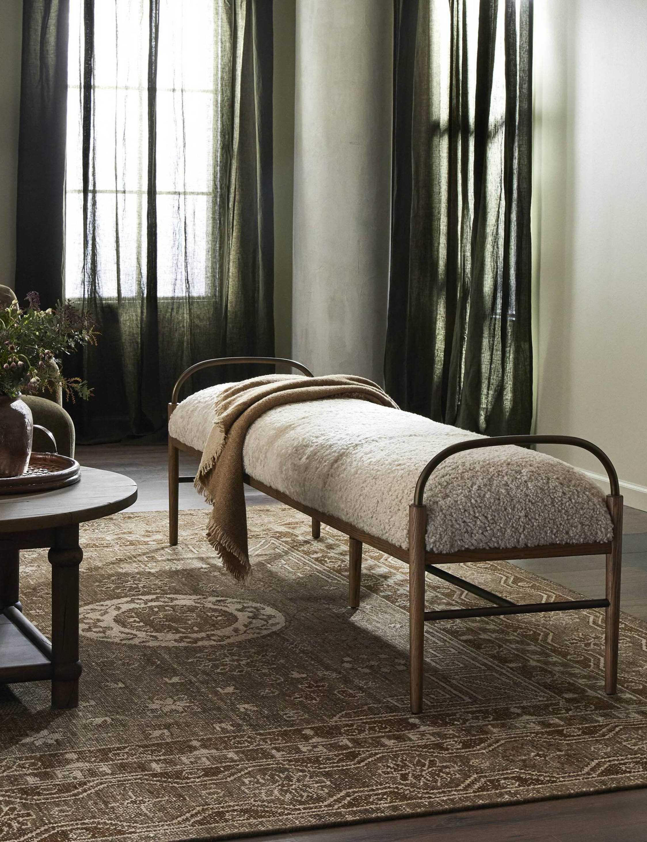 Demi Bench by Amber Lewis x Four Hands