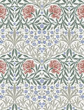 Oxford Union Wallpaper Swatch by Morris & Co. , Pink