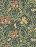 Iris Wallpaper Swatch by Morris & Co. , Navy