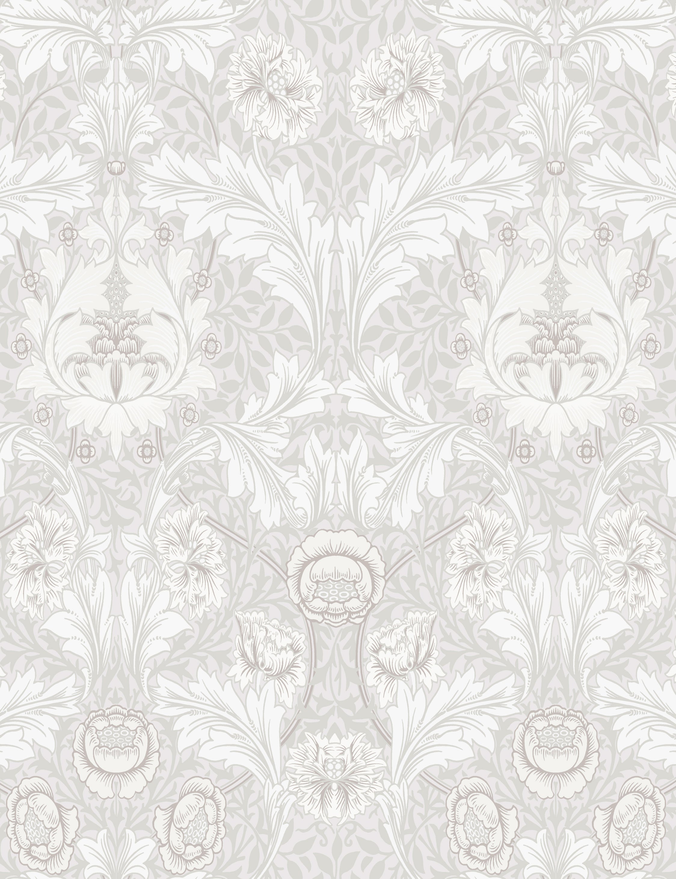 Myrtle Wallpaper Swatch by Morris & Co. , Dove