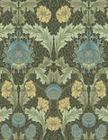Myrtle Wallpaper Swatch by Morris & Co. , Dark Green