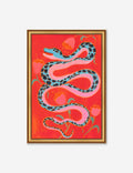Happy is Happy Snake Wall Art by Sena Zander