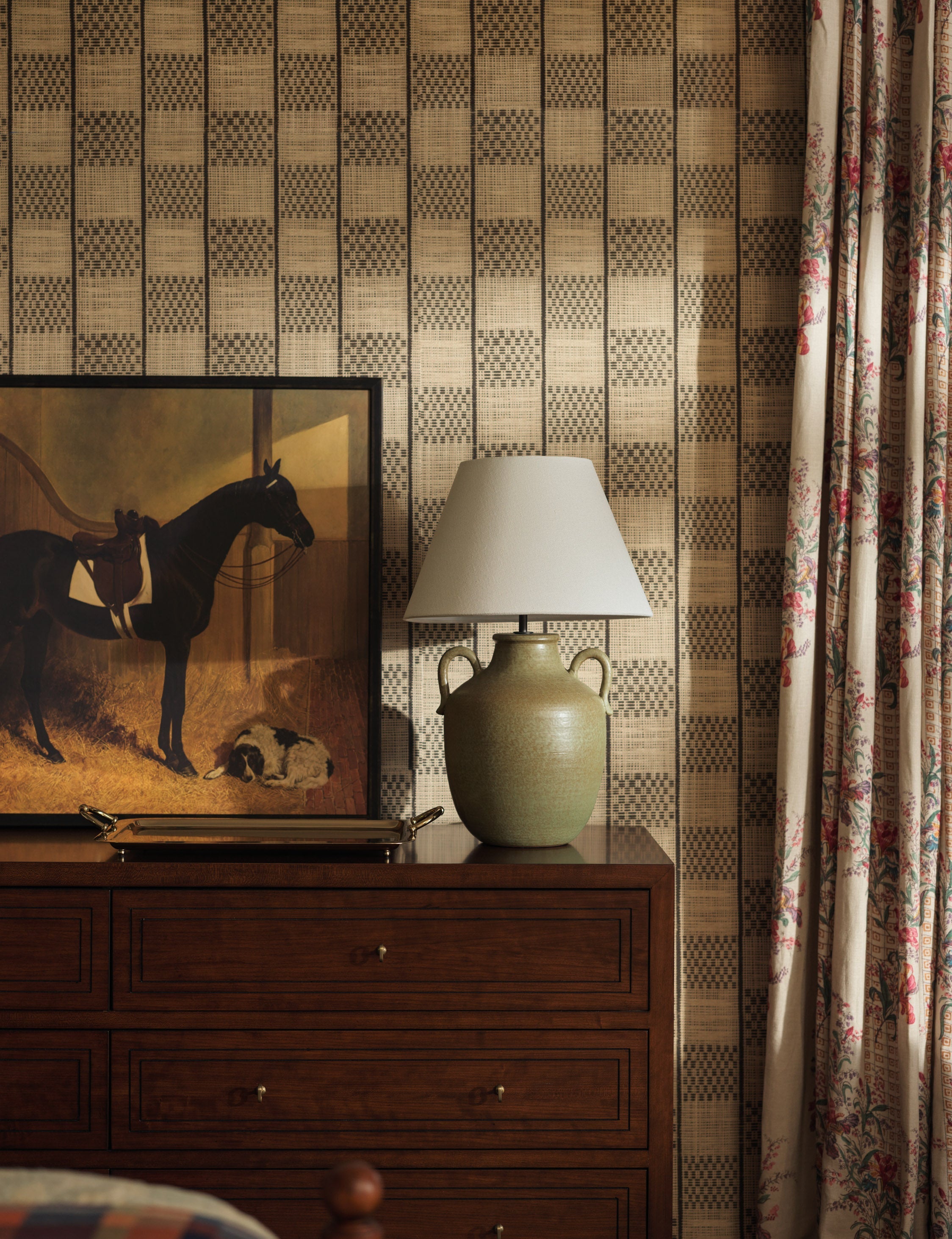 Fillmore Checkered Paperweave Wallpaper by Heidi Caillier