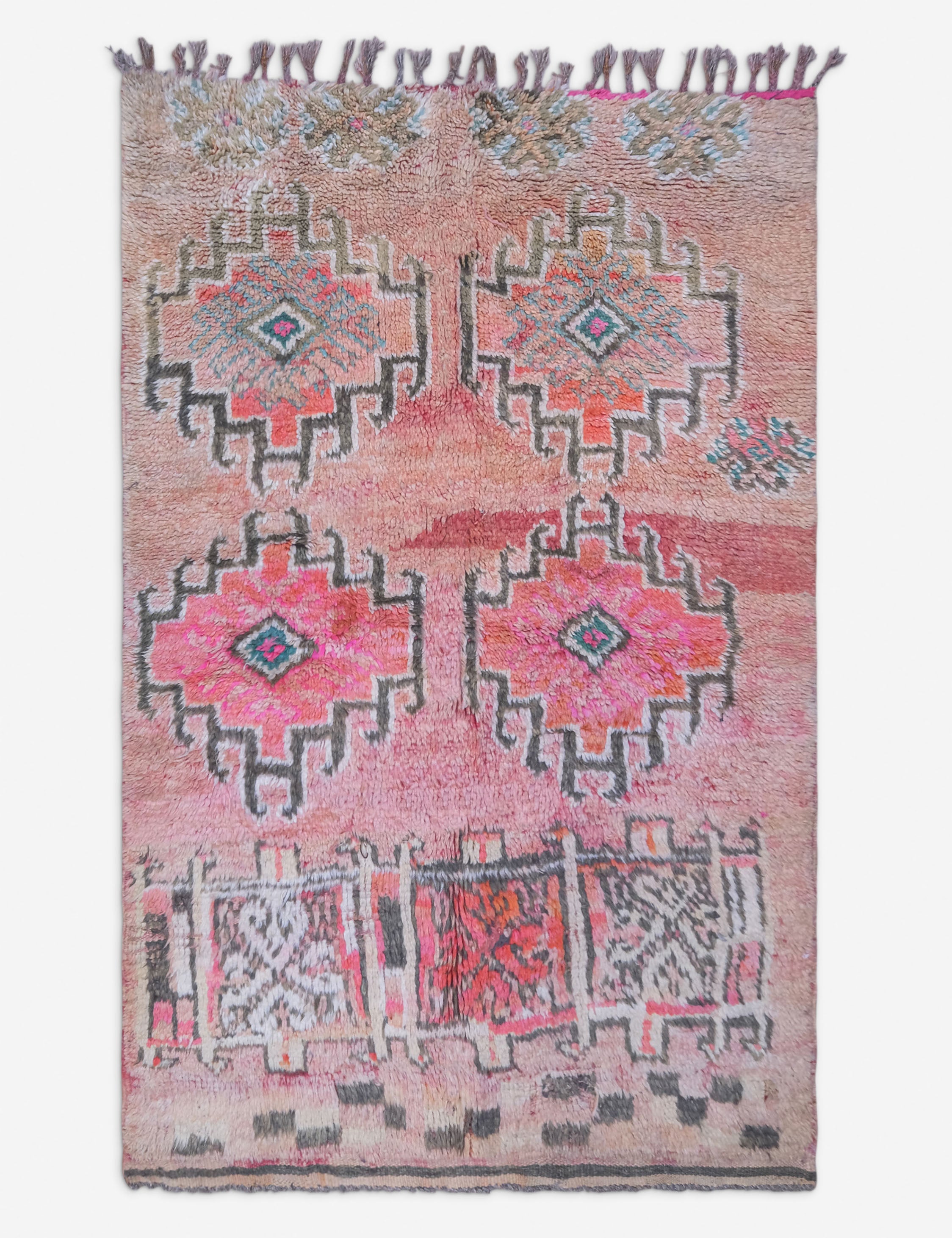 Vintage Moroccan Rug no. 80, 5'1in x 7'2in