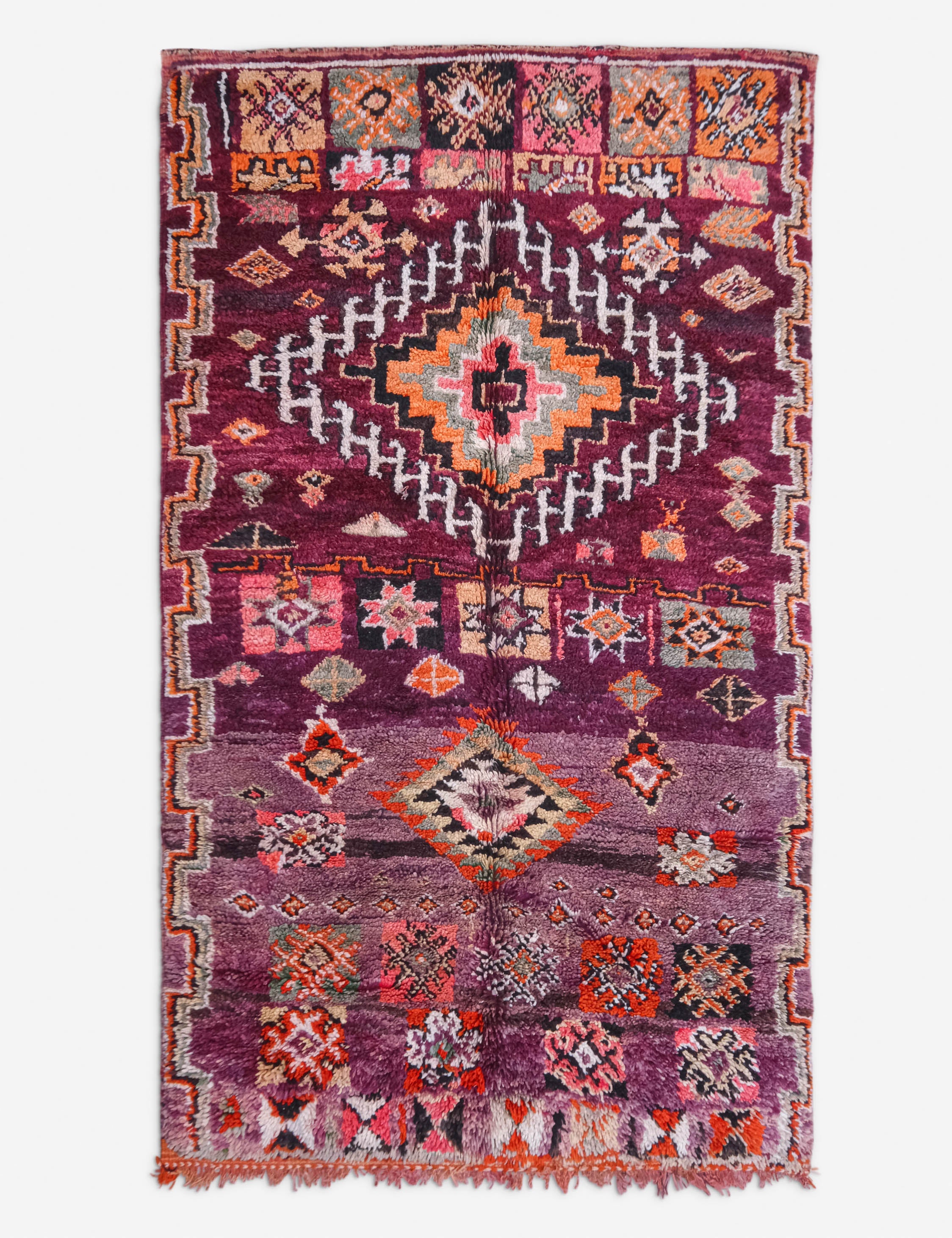 Vintage Moroccan Rug no. 94, 5'2in x 9'1in
