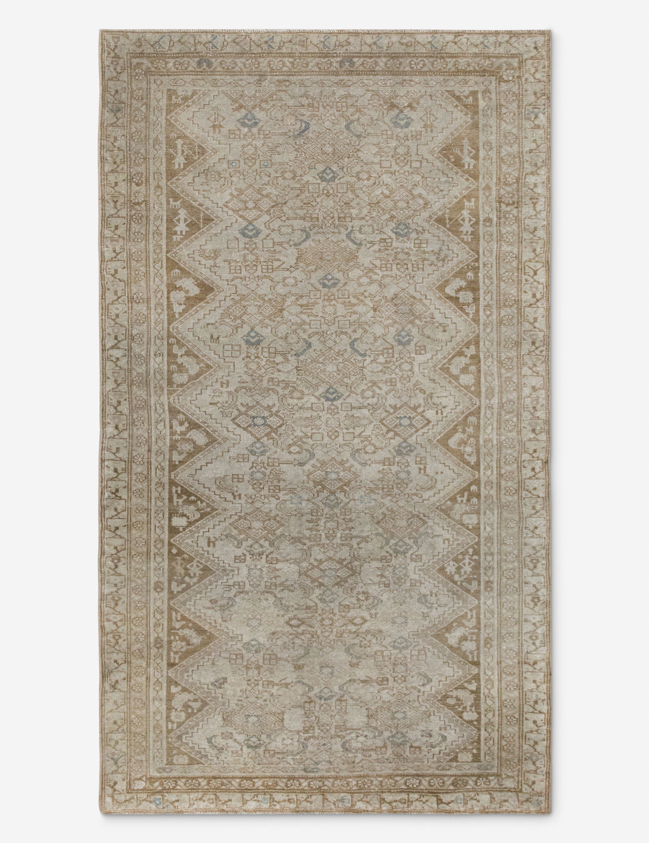 Vintage Turkish Hand-Knotted Wool Rug No. 533, 3'5in x 6'