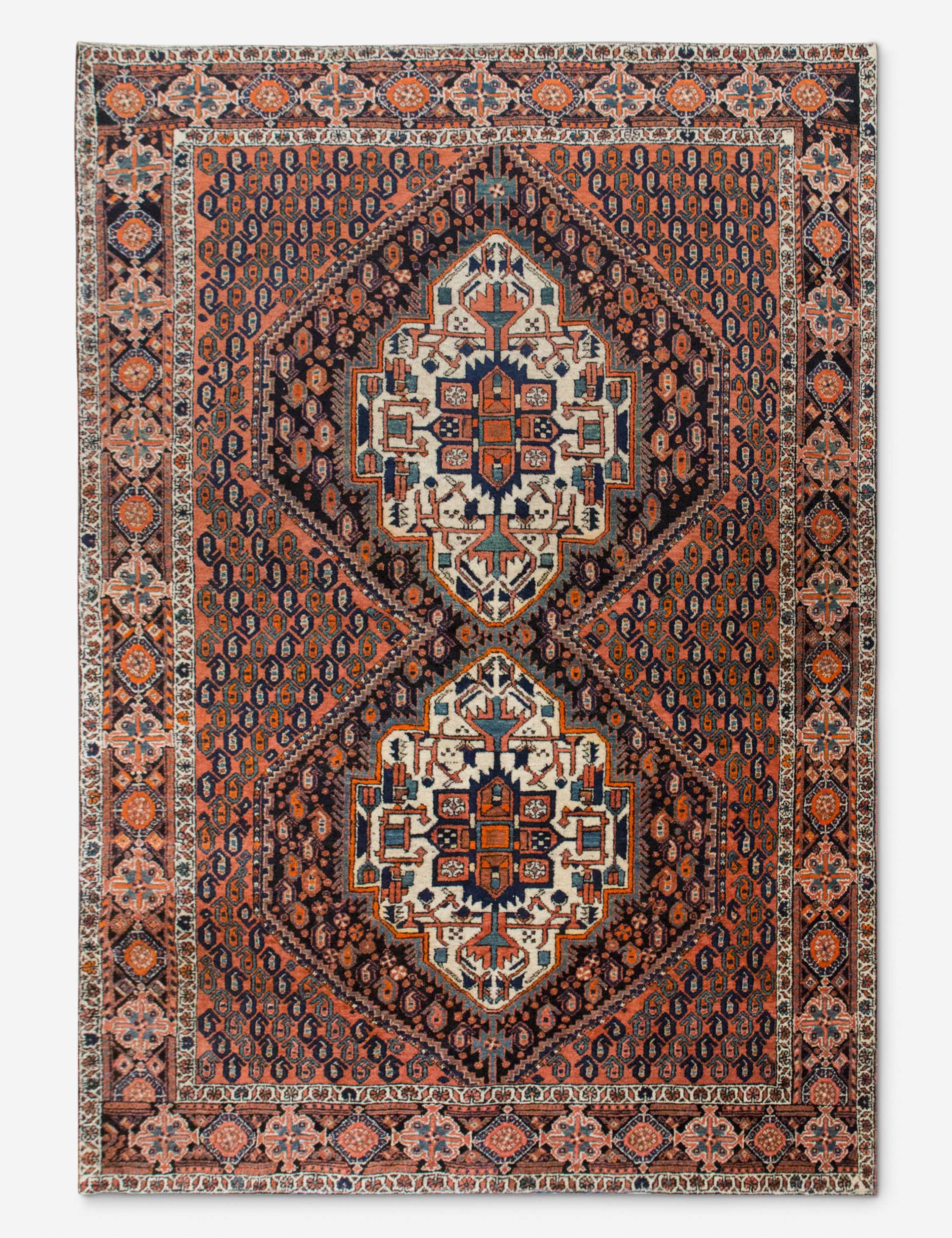 Vintage Turkish Hand-Knotted Wool Rug No. 534, 4'7in x 6'5in