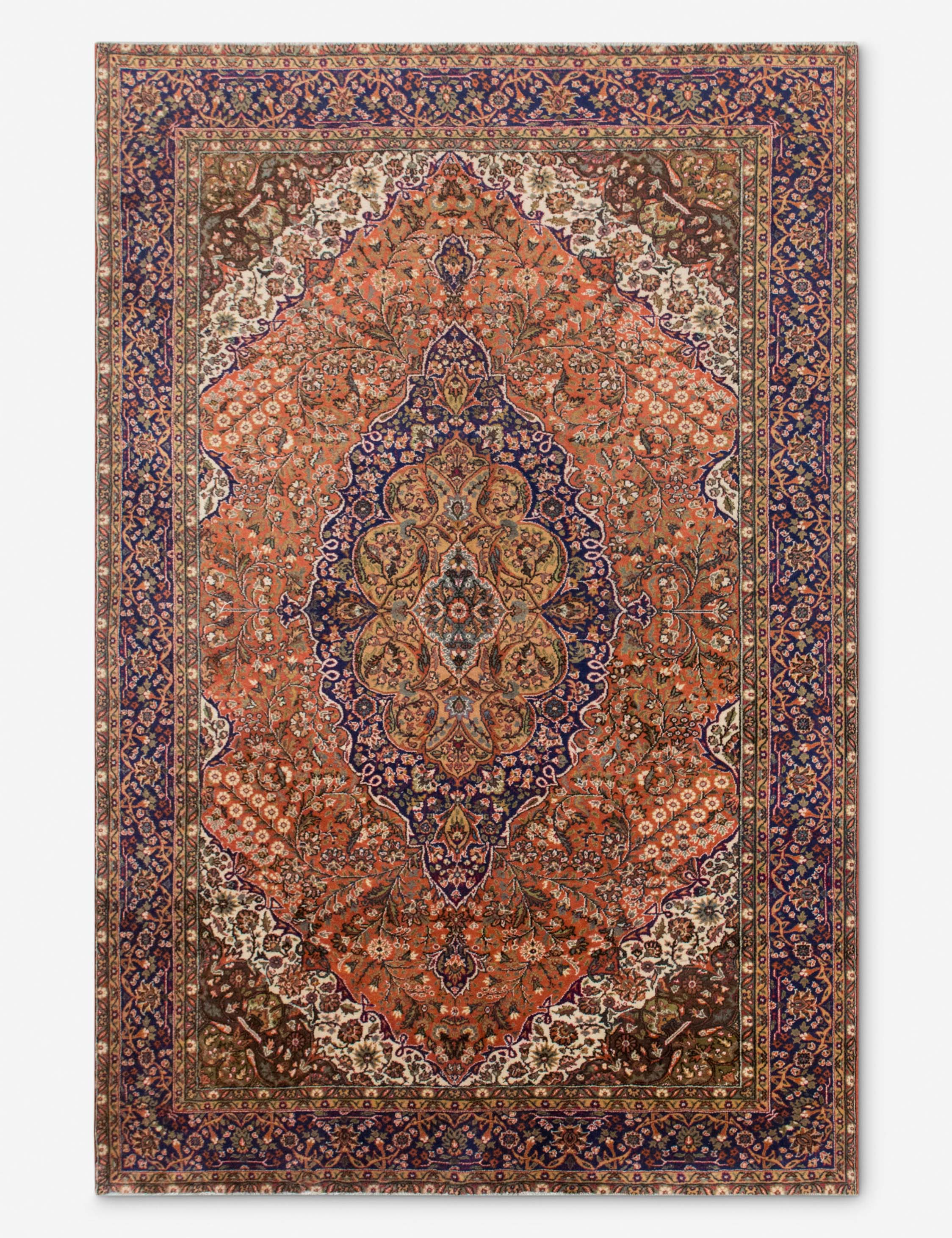 Vintage Turkish Hand-Knotted Wool Rug No. 540, 6'8in x 10'