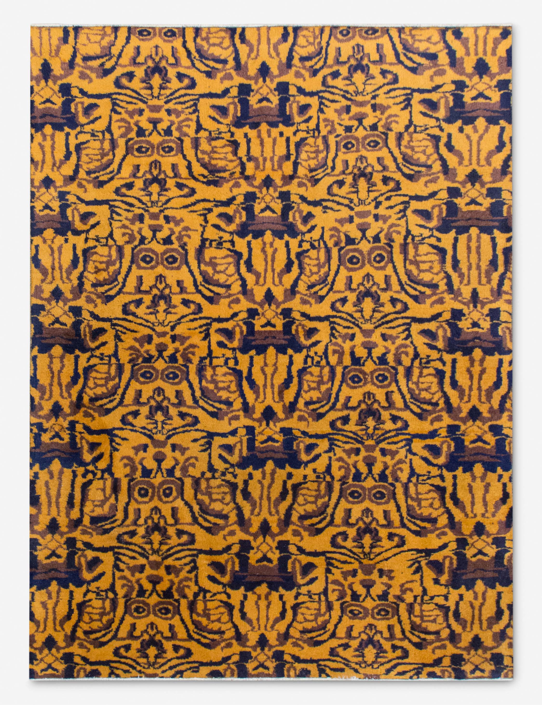 Vintage Turkish Hand-Knotted Wool Rug No. 544, 4'9in x 6'7in