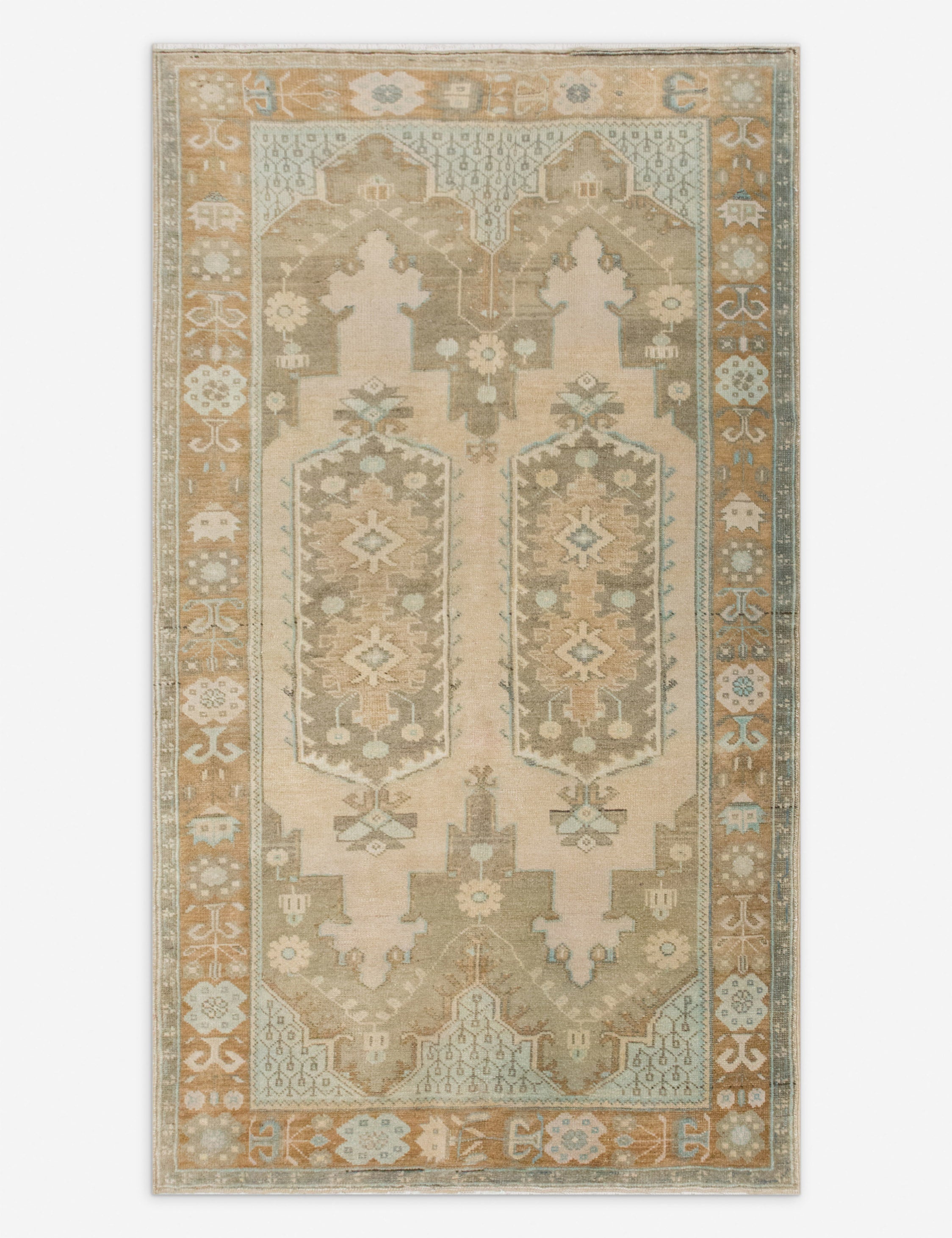 Vintage Turkish Hand-Knotted Wool Rug No. 550, 4'10in x 7'4in