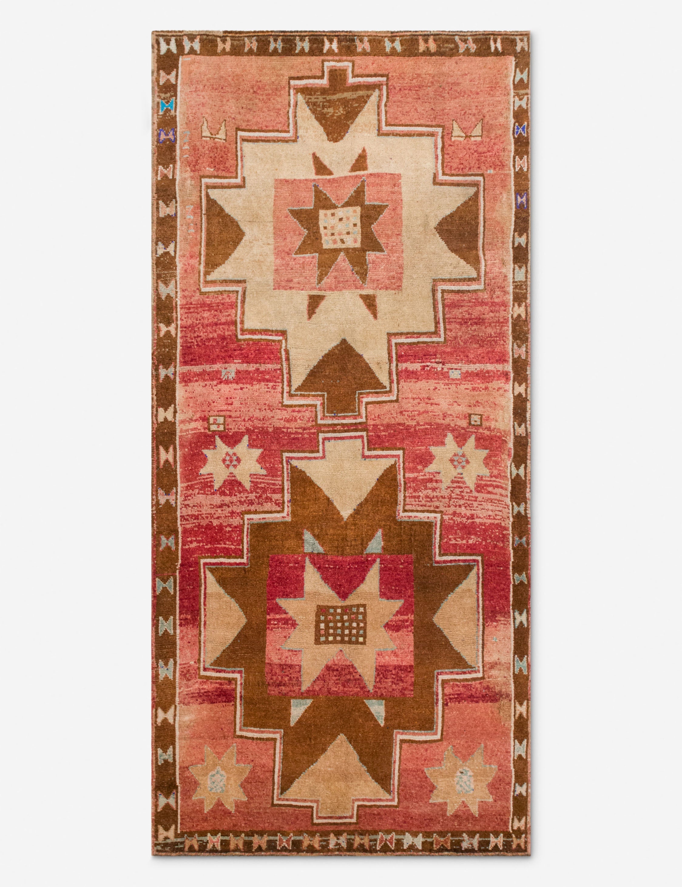 Vintage Turkish Hand-Knotted Wool Runner Rug No. 298, 5'9in x 12'5in