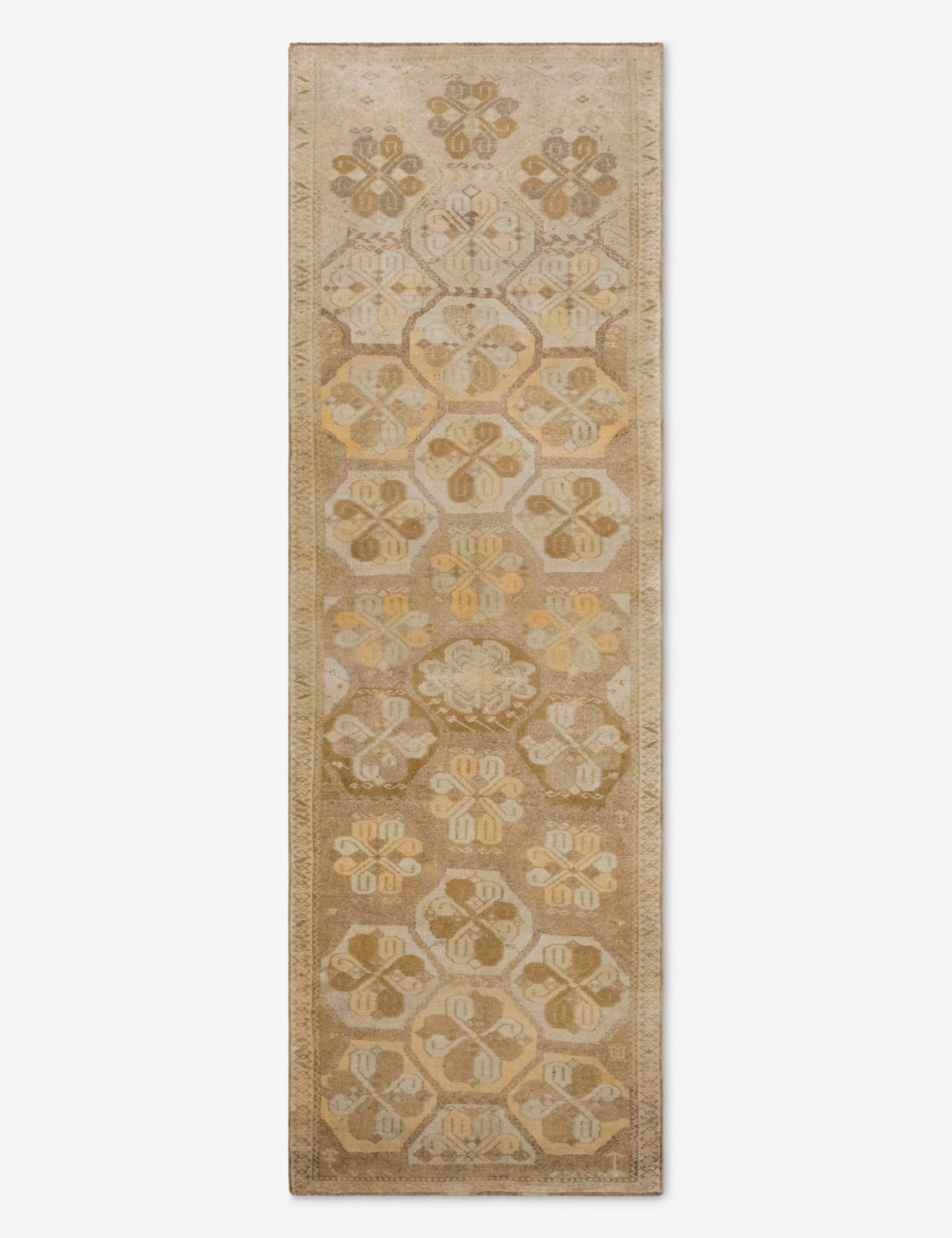 Vintage Turkish Hand-Knotted Wool Runner Rug No. 299, 4'7in x 16'