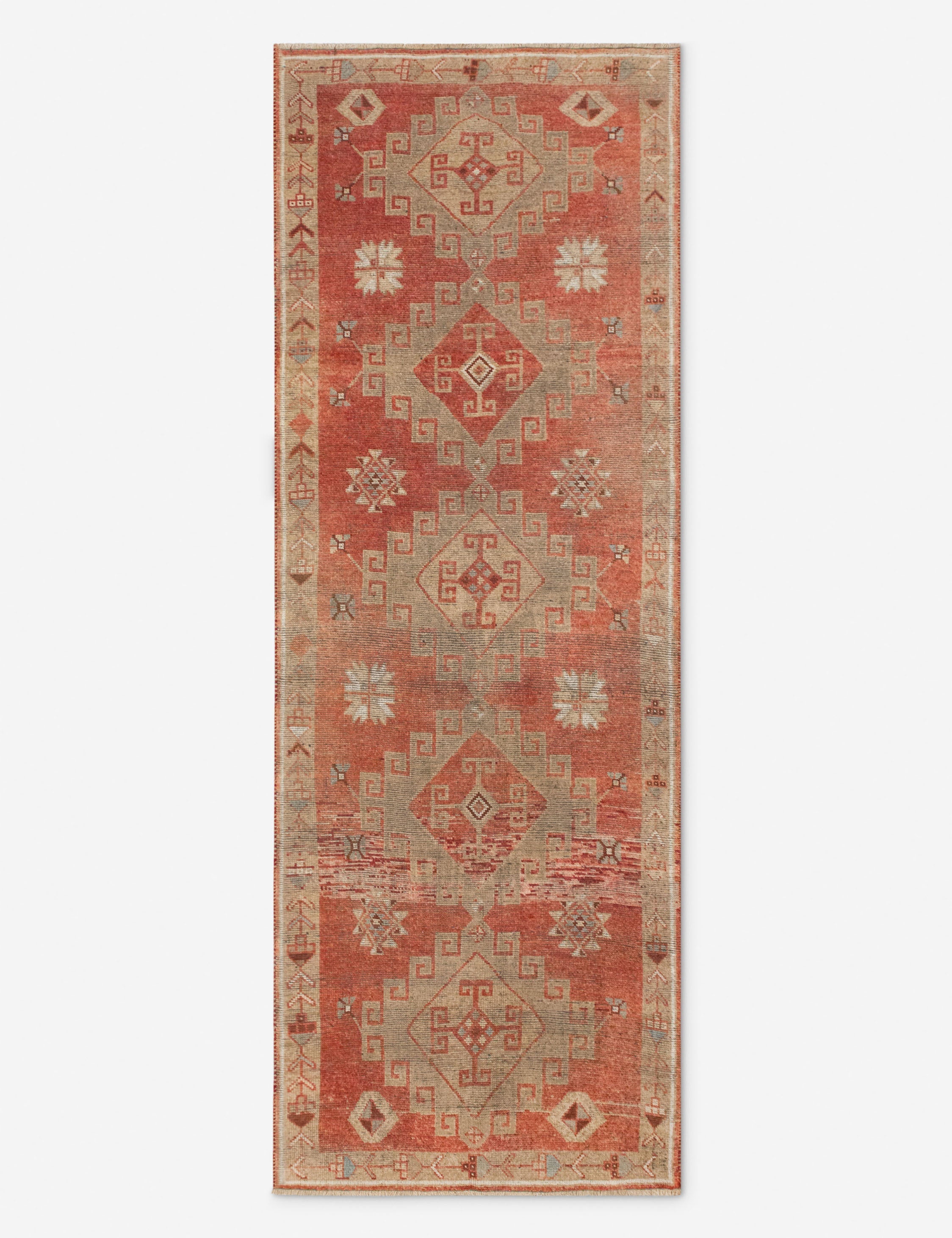 Vintage Turkish Hand-Knotted Wool Runner Rug No. 301, 4' x 11'5in
