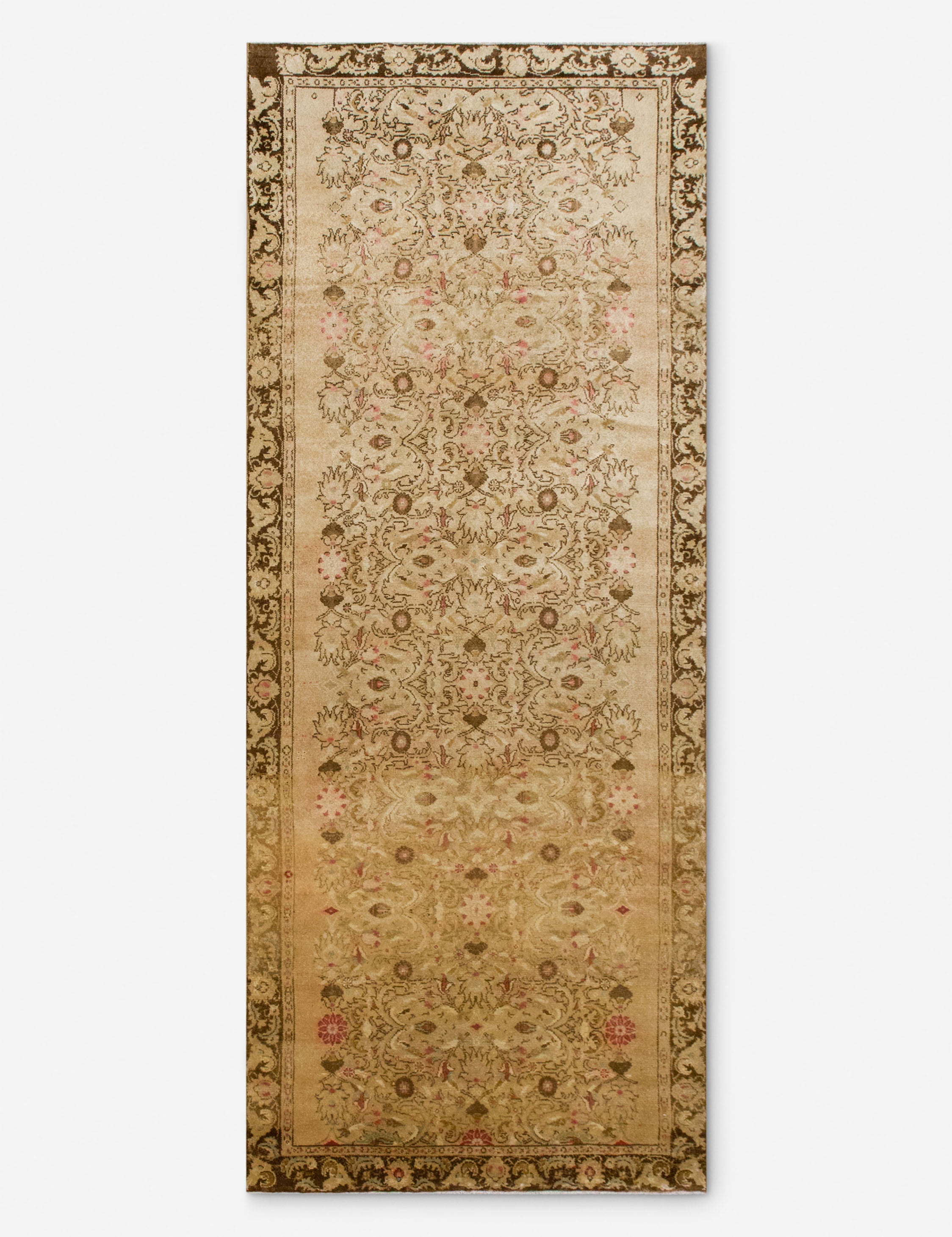 Vintage Turkish Hand-Knotted Wool Runner Rug No. 302, 5' x 13'6in