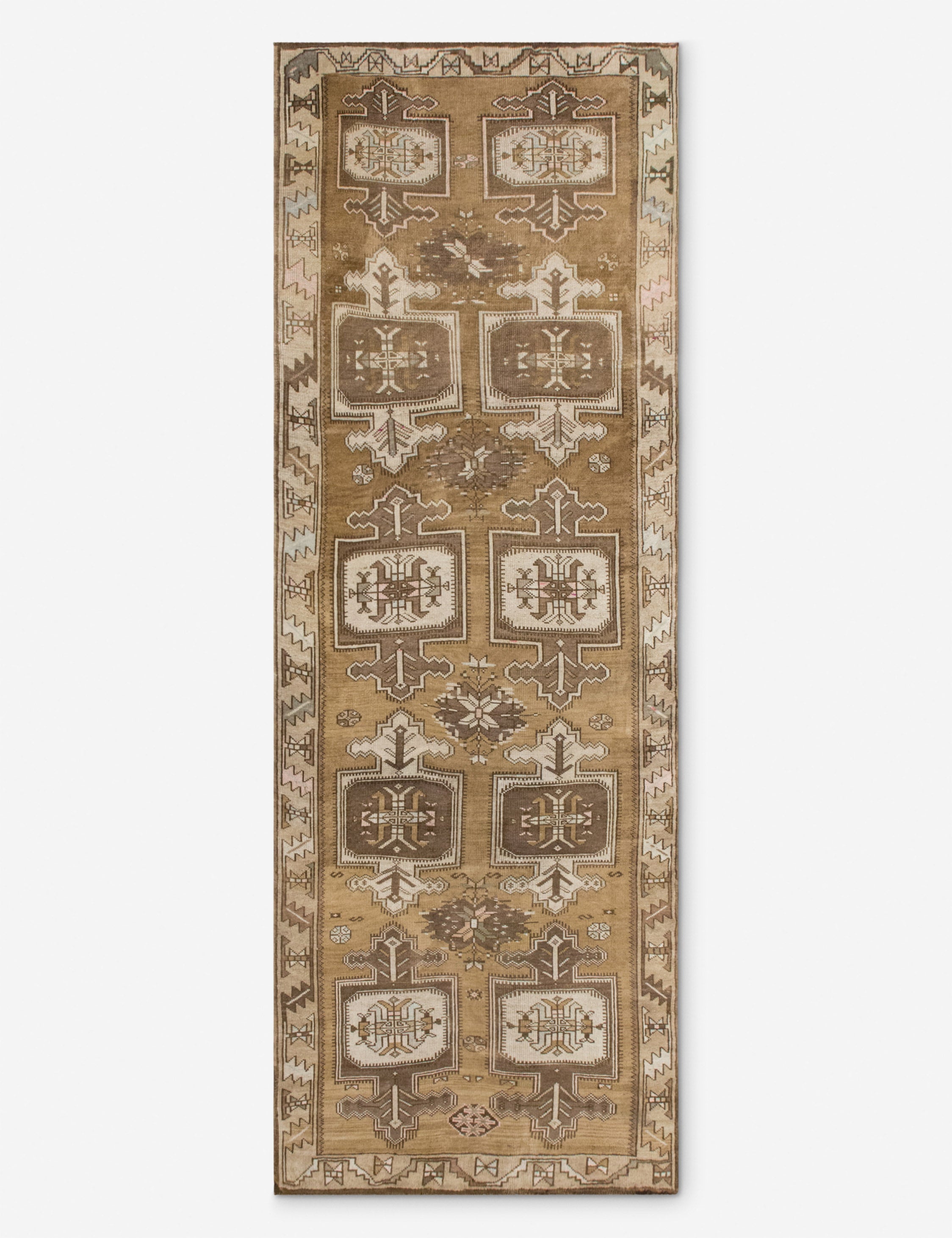 Vintage Turkish Hand-Knotted Wool Runner Rug No. 303, 4'7in x 12'7in