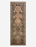 Vintage Turkish Hand-Knotted Wool Runner Rug No. 304, 4'6in x 13'9in