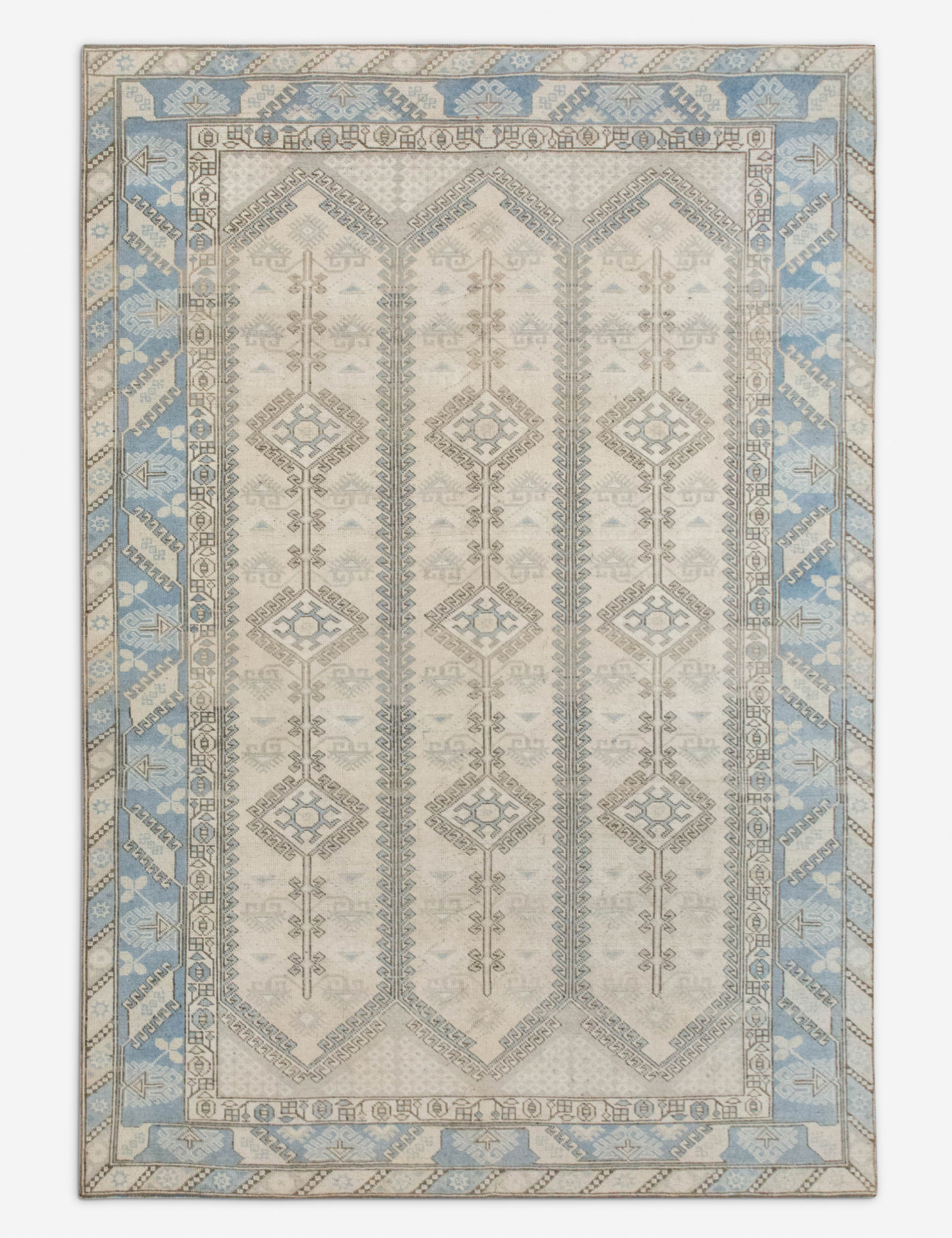 Vintage Turkish Hand-Knotted Wool Rug No. 562, 6'4in x 9'3in