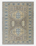 Vintage Turkish Hand-Knotted Wool Rug No. 563, 4'6in x 6'2in